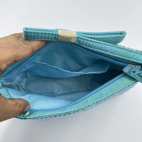 M. Asam Blue Sequined Cosmetic Bag NEW - Picture 6 of 10
